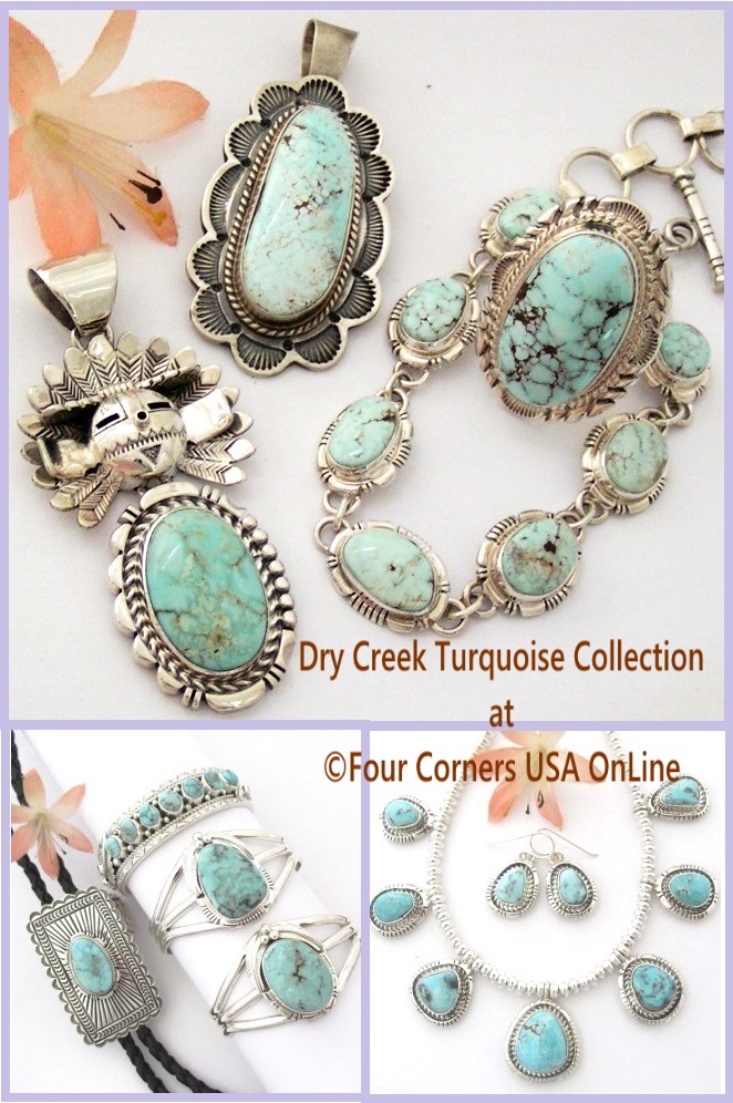 Dry Creek Turquoise Jewelry Collection Exclusively at Four Corners USA OnLine