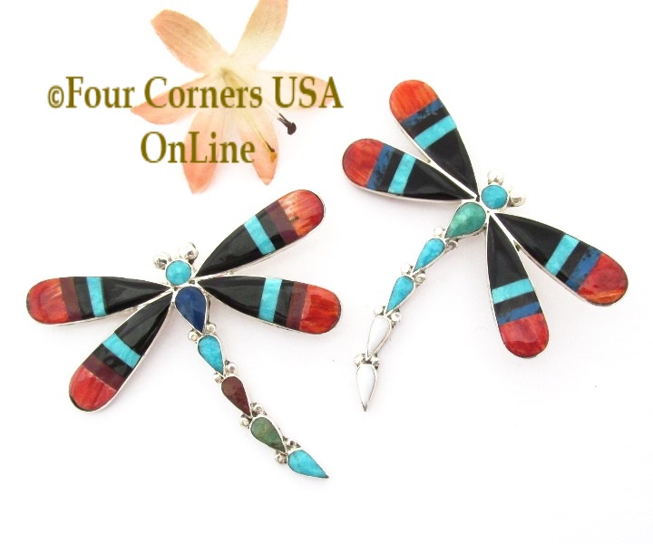 Inlay Dragonfly Jewelry Zuni Angus Ahiyite Four Corners USA Online