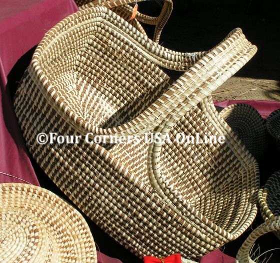 South Carolina Low Country Sweetgrass Coil Baskets Four Corners USA OnLine