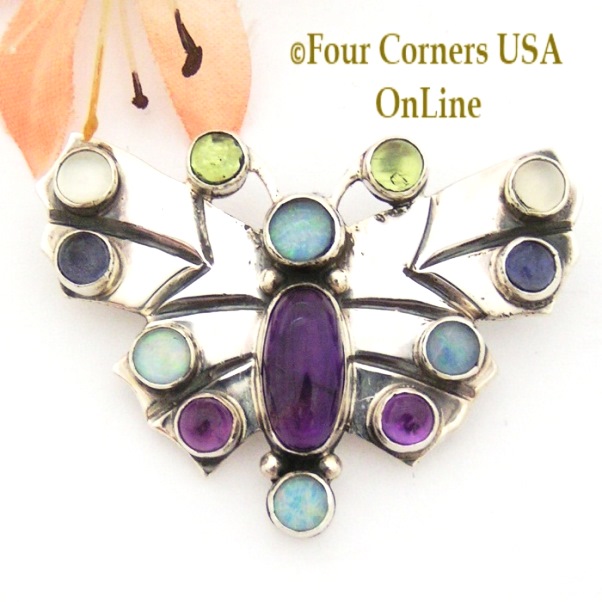 Gemstone Butterfly Navajo Andy Cadman Four Corners USA OnLine