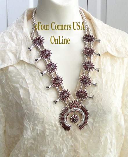 On Sale Now Coral Jewelry by Native American Zuni Artisans Lance and Cordelia Waatsa Four Corners USA OnLine