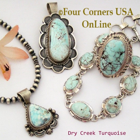 Dry Creek Turquoise Native American Jewelry Collection at Four Corners USA OnLine