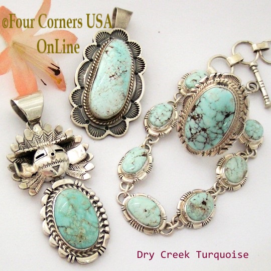 Dry Creek Turquoise Native American Jewelry Collection at Four Corners USA OnLine