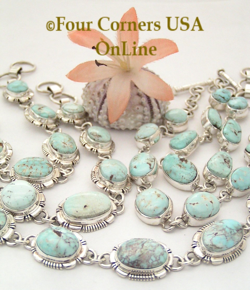 Dry Creek Turquoise Link Bracelets Four Corners USA OnLine Native American Jewelry