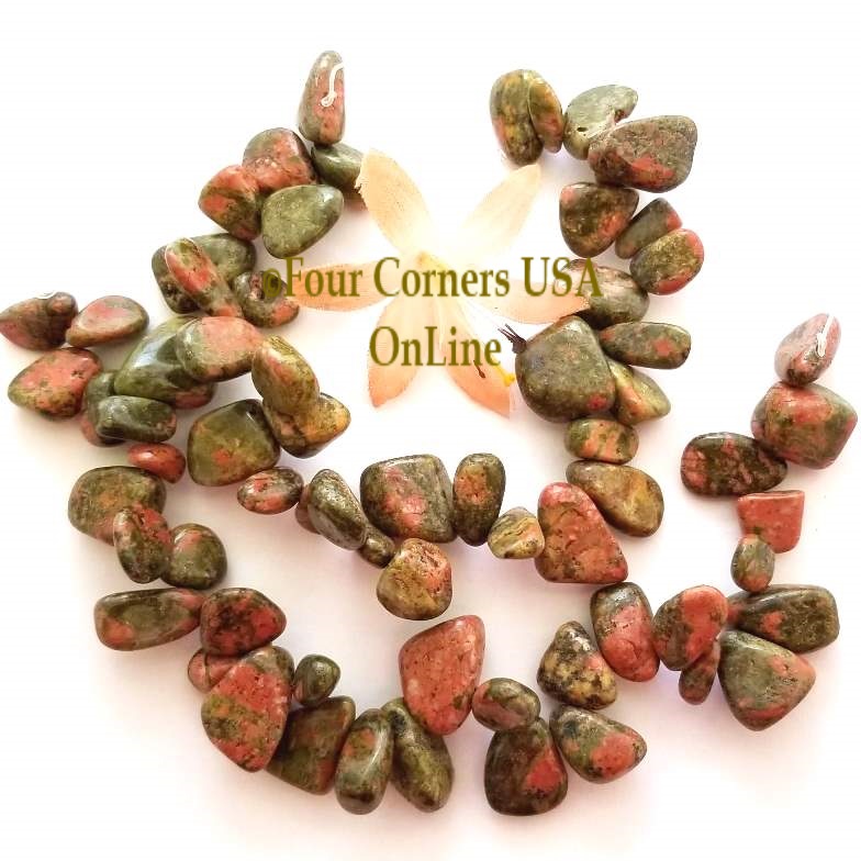 Unakite Beads On Sale Now at Four Corners USA OnLine Jewelry Making Beading Craft Supplies