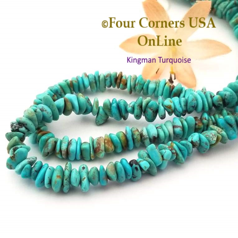 Arizona Kingman Turquoise Bead Strands Jewelry Making Supplies