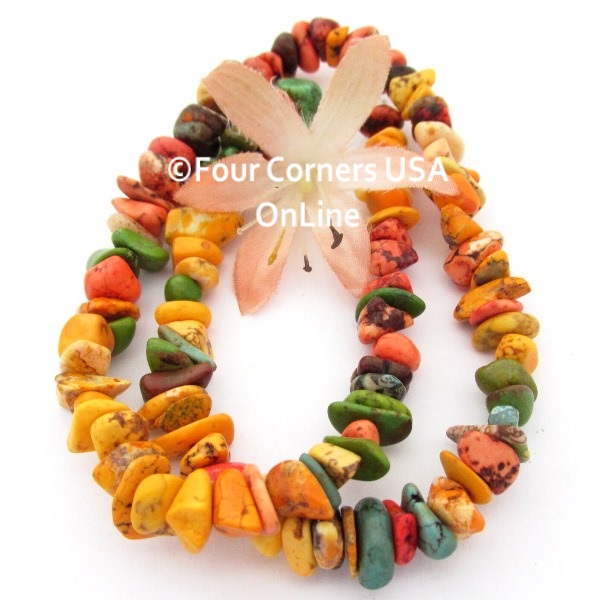 Colors of Dyed Magnesite Jewelry Making Beads Four Corners USA OnLine