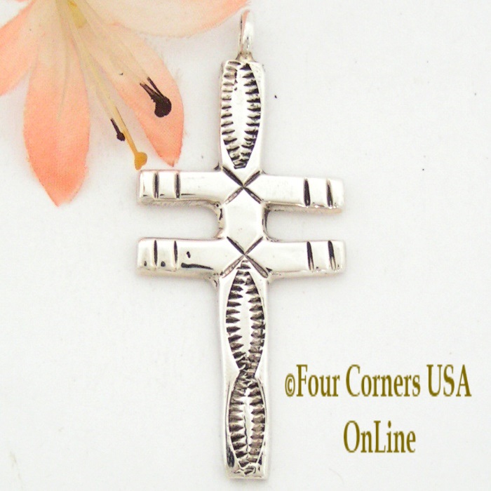 Double Bar Dragonfly Pueblo Cross Jewelry Four Corners USA OnLine Native American Silver