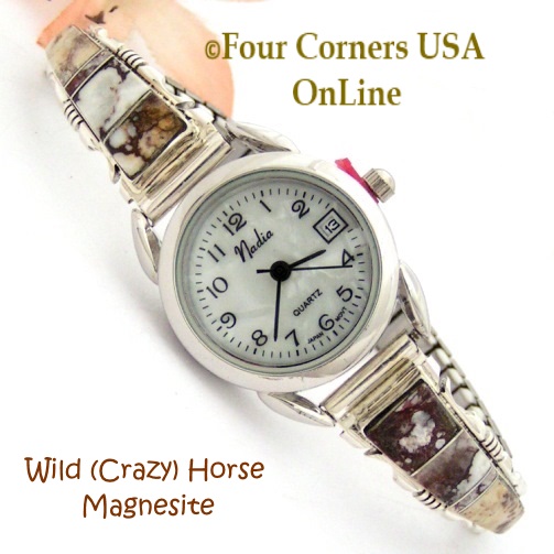 Womens Sterling Silver Watches Native American Jewelry at Four Corners USA OnLine