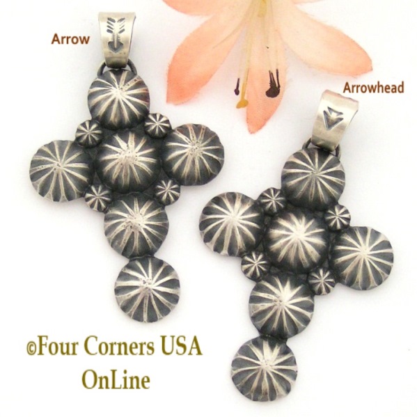 All Silver Pendants Crosses Four Corners USA OnLine Native American Jewelry