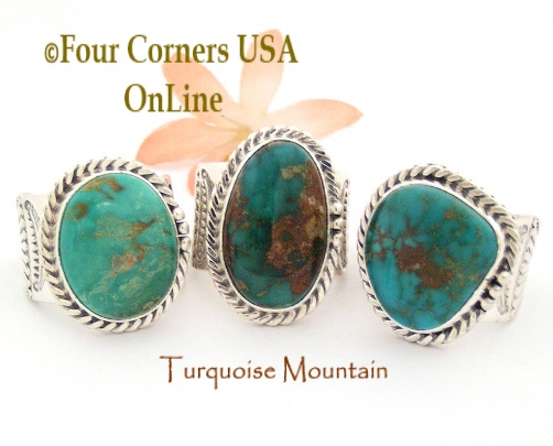 Turquoise Mountain Rings Four Corners USA OnLine Native American Jewelry