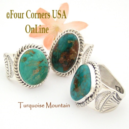 Turquoise Mountain Turquoise Rings Four Corners USA OnLine