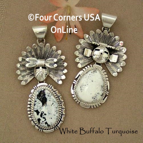 White Buffalo Turquoise Four Corners USA OnLine Native American Silver Jewelry