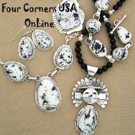 White Turquoise Native American Jewelry Collection at Four Corners USA OnLine