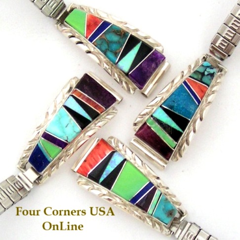 Multi Color Multi Stone Watches for Men and Women Four Corners USA OnLine Native American Jewelry