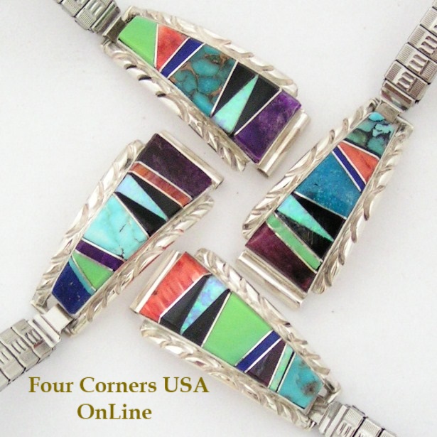 Womens Sterling Watches Four Corners USA OnLine Native American Navajo Silver Jewelry